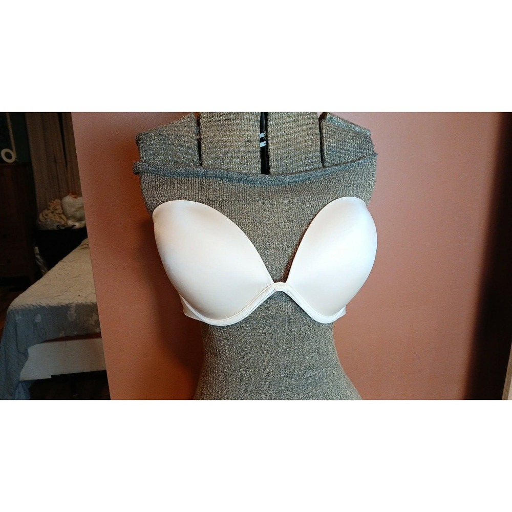 Victorias Secret Very Sexy Strapless Multi-Way Bra 36DD Cream Ivory Underwire VS